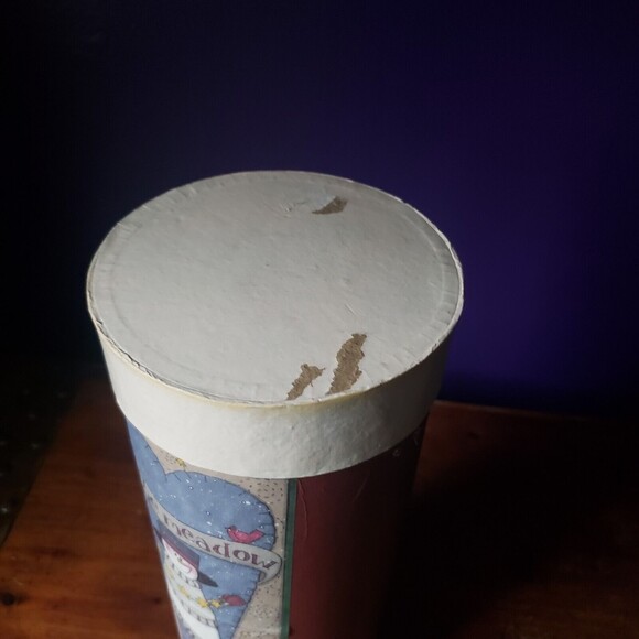 VTG Christmas in the Country Snowman Canister Farmhouse Cottage Grandma Core - Picture 8 of 9